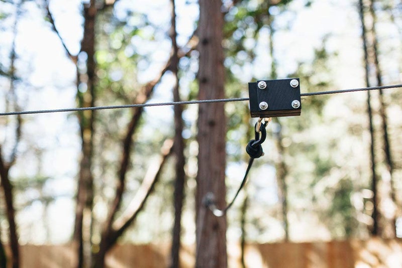 Zip Line Gear طقم فرامل بنجي (20 قدمًا) نظام فرامل زيبلاين لإبطاء وإيقاف الراكبين بلطف لرحلة ممتعة - Image 2